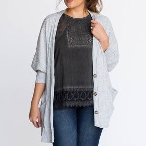 • Agnes & Dora • Urban Cardi Heather Gray Rib